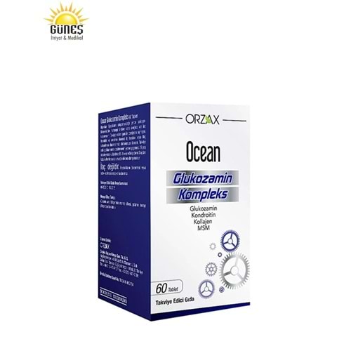 ORZAX OCEAN GLUCOSAMİNE COMPLEX 60 TABLET ( GLUKOZAMİN & KONDROİTİN & TİP II KOLAJEN PEPTİT )
