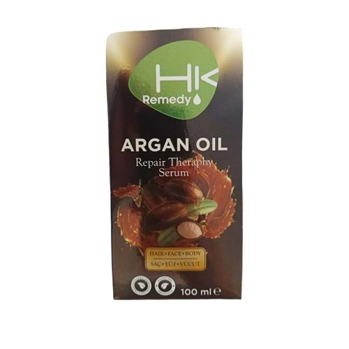 HK REMEDY SAÇ BAKIM YAĞI ARGAN 100ML