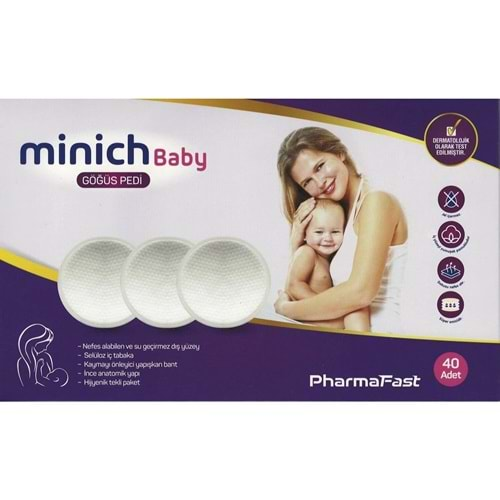 MİNİCH BABY GÖĞÜS PEDİ 40 Lİ