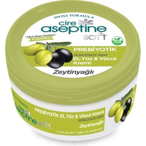 CİRE ASEPTİNE SOFT (EL, YÜZ & VÜCUT / ZEYTİNYAĞLI ) 300 ML