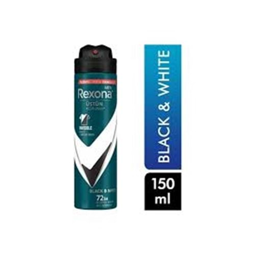 REXONA DEODORANT 150 ML BAY İNVİSİBLE BLACK & WHITE