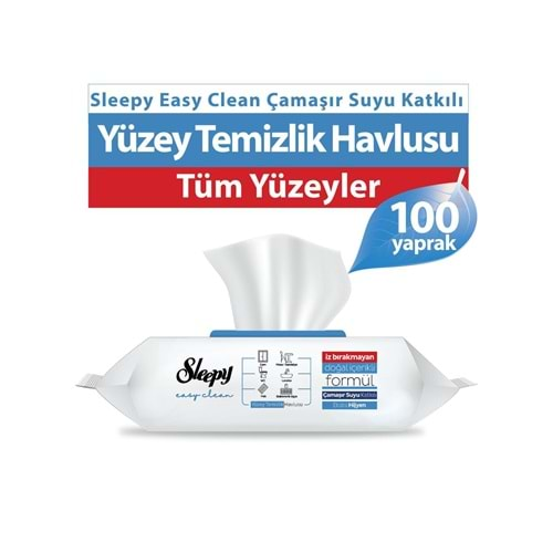 SLEEPY TEMİZLİK HAVLUSU (BEYAZ SABUN KATKILI) 100 LÜ