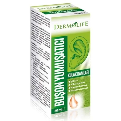 DERMOLİFE KULAK DAMLASI 20 ML (BUŞON YUMUŞATICI)