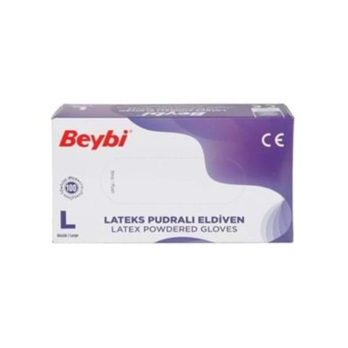 BEYBİ LATEKS PUDRALI ELDİVEN (LARGE/100 ADET)