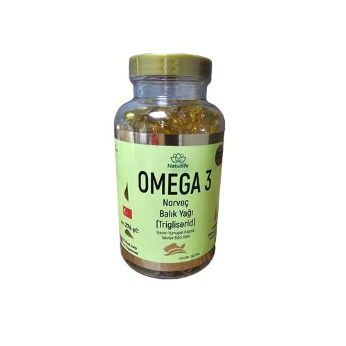 NATURLİFE OMEGA 3 NORVEÇ BALIK YAĞI 200 KAPSÜL