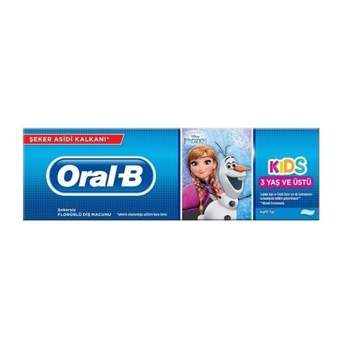 ORAL-B KİDS DİŞ MACUNU 75 ML(DİSNEP FROZEN)