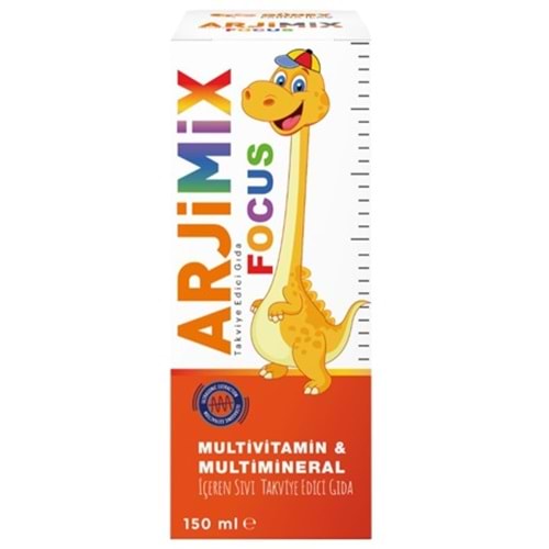ARJİMİX FOCUS ŞURUP (MULTİVİTAMİN & MULTİMİNERAL / 150 ML)