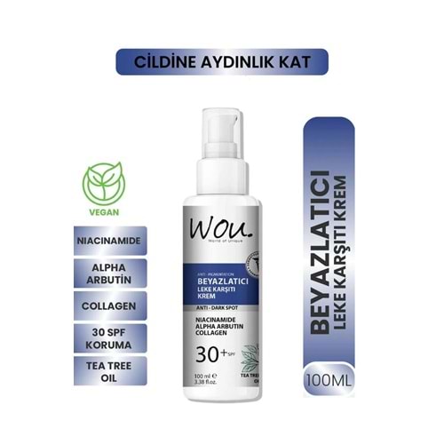 WOU BEYAZLATICI LEKE KARŞITI KREM 100 ML