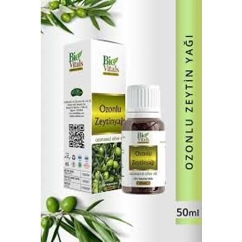 BİO VİTALS OZONLU ZEYTİNYAĞI 50 ML