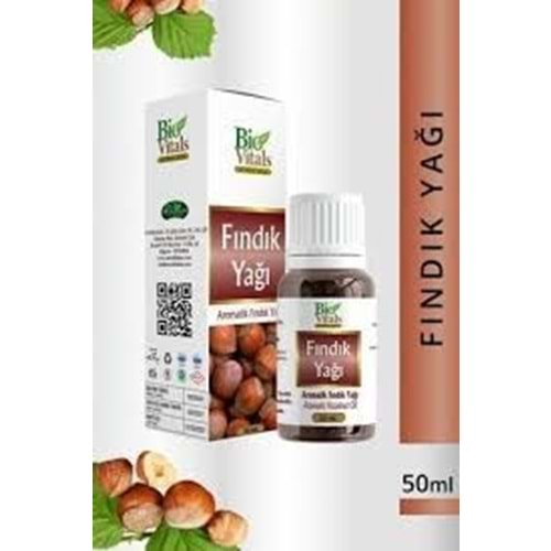 BİO VİTALS FINDIK YAĞI 50 ML