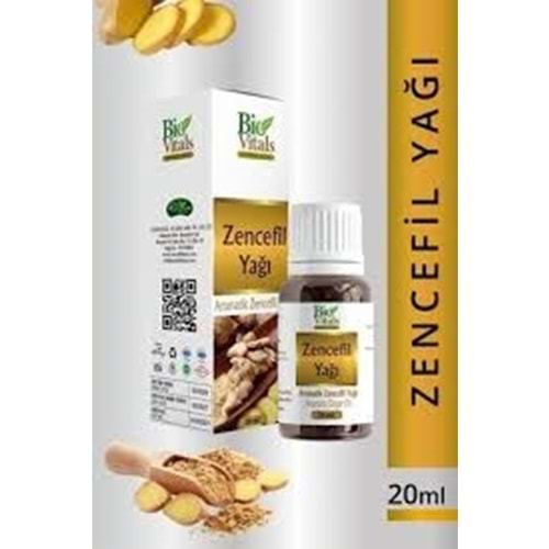 BİO VİTALS ZENCEFİL YAĞI 20 ML