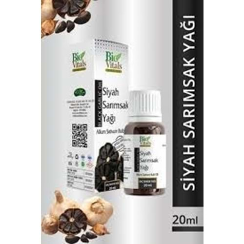 BİO VİTALS SİYAH SARIMSAK YAĞI 20 ML