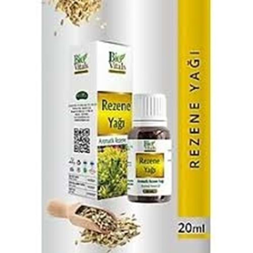 BİO VİTALS REZENE YAĞI 20 ML