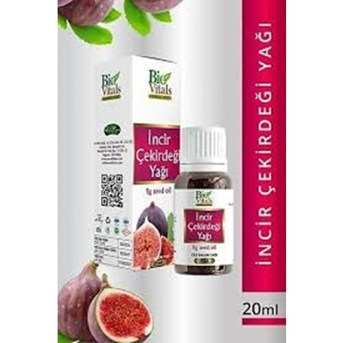 BİO VİTALS İNCİR ÇEKİRDEĞİ YAĞI 20 ML