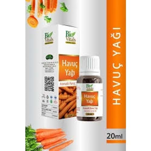 BİO VİTALS HAVUÇ YAĞI 20 ML