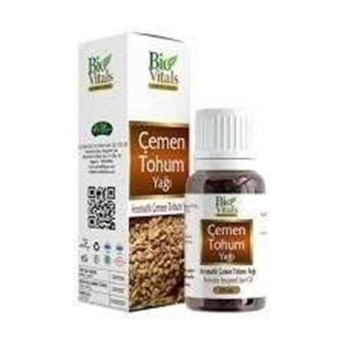 BİO VİTALS ÇEMEN TOHUM YAĞI 20 ML