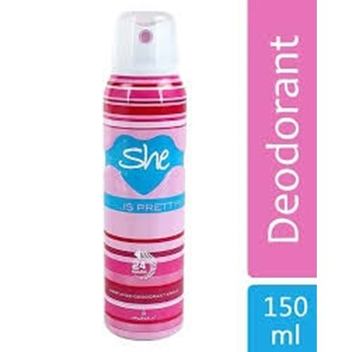 SHE IS PRETTY DEODORANT BAYAN 150 ML