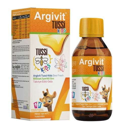 ARGİVİT TUSSİ KİDS ÖKSÜRÜK ŞURUBU 150 ML