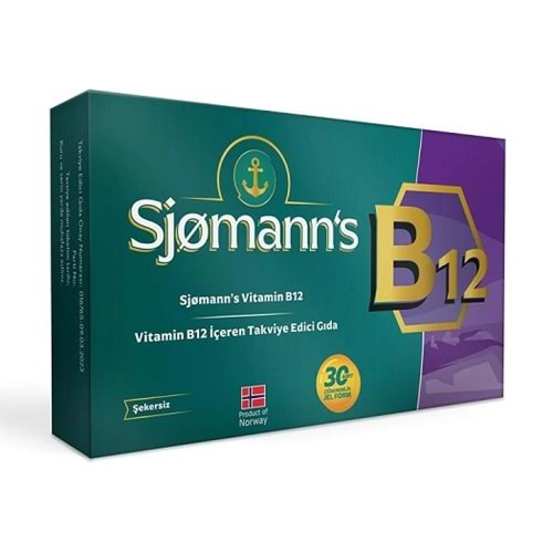 EASY FİSHOİL SJOMANN'S VİTAMİN B12 ÇİĞNENEBİLİR JEL 30 TABLET