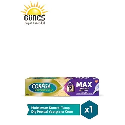 COREGA DİŞ PROTEZİ YAPIŞTIRICI KREM ( MAX. KONTROL + TUTUŞ / 40 GR )