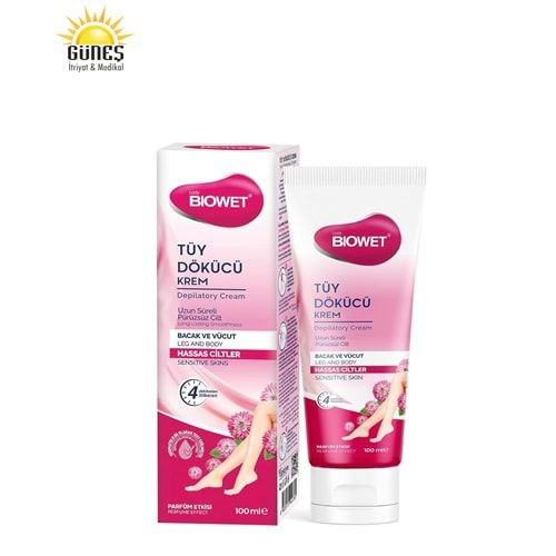 BIOWET TÜY DÖKÜCÜ KREM 100 ML ( HASSAS CİLTLER )