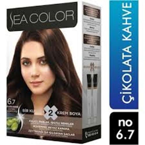 SEA COLOR SAÇ BOYASI ( ÇİKOLATA KAHVE 6.7 )