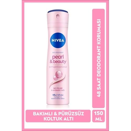 NİVEA DEODORANT (PEARL & BEAUTY / İNCİ ÖZLERİ) 150 ML