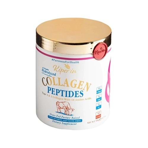 KİPERİN PEPTIDES COLLAGEN 500 GR ( TOZ KOLAJEN PEPTİTLERİ & TİP 1-3 & 18 AMİNO ASİT )