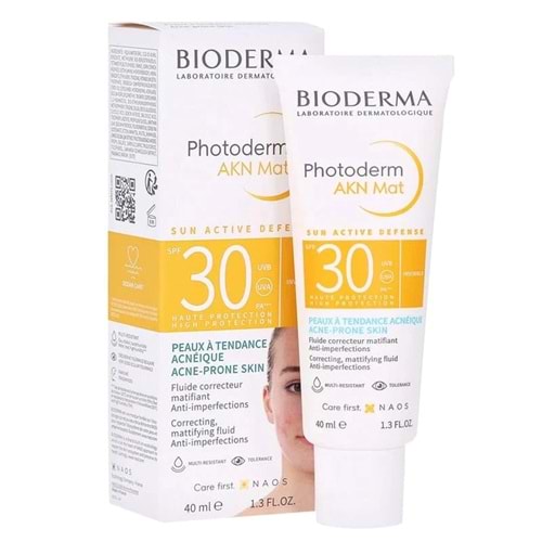 BİODERMA PHOTODERM AKN MAT SPF 30+ 40 ML ( AKNE EĞİLİMLİ CİLTLER İÇİN )