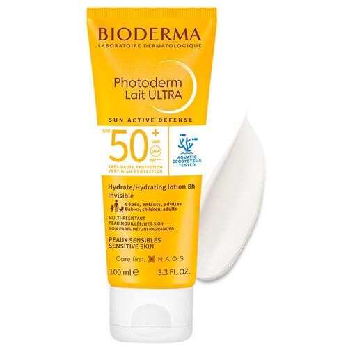 BİODERMA PHOTODERM LAİT ULTRA GÜNEŞ KREMİ SPF 50+ 100 ML ( HASSAS VE TOLERANSI EN DÜŞÜK CİLTLER )