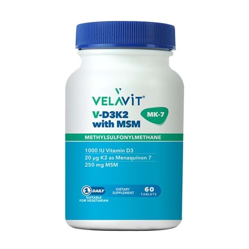 VELAVİT V-D3K2 WİTH MSM 60 KAPSÜL