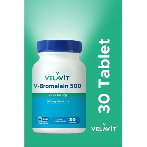 VELAVİT V-BROMELAİN 500 MG 30 TABLET