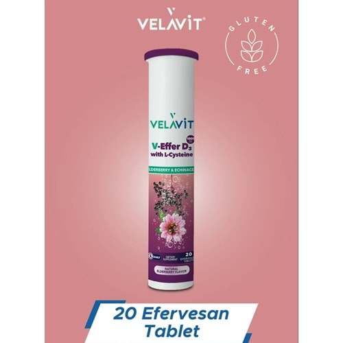 VELAVİT V-EFFER D3 WİTH L-CYSTEİNE 20 EFERVESAN TABLET