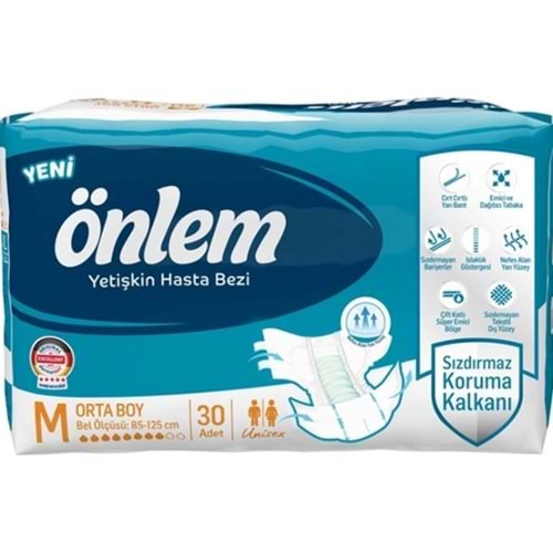 ÖNLEM HASTA BEZİ BEL BANTLI ( MEDİUM / 30 ADET )
