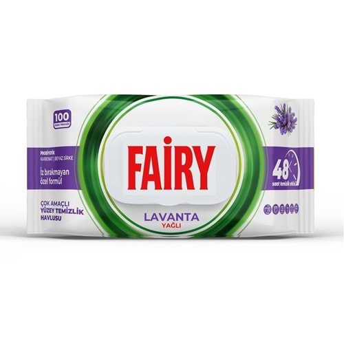 FAİRY TEMİZLİK HAVLUSU ( LAVANTA & BEYAZ SİRKE / 100 ADET )