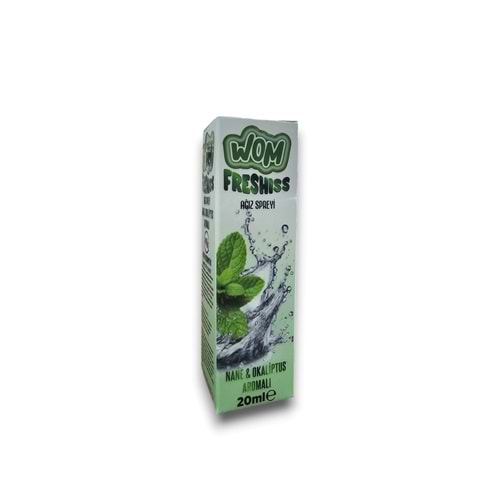 WOM FRESHISS AĞIZ SPREYİ ( NANE & OKALİPTUS AROMALI / 20 ML )