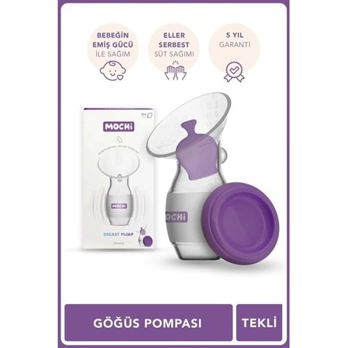 MOCHİ MANUEL GÖĞÜS POMPASI TEKLİ ( 2 Lİ GÖĞÜS PEDİ HEDİYELİ / 120 ML )