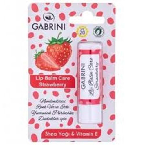 GABRİNİ DUDAK BAKIM KREMİ ( ÇİLEK )