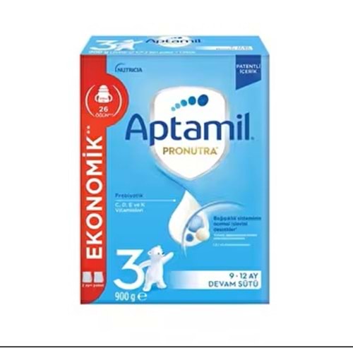 APTAMİL PRONUTRA MİLUPA DEVAM SÜTÜ-MAMA NO 3 (9-12 AY 900 GR)