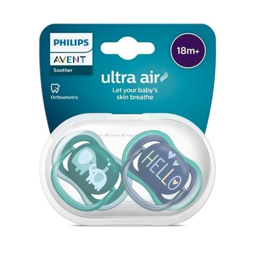 PHILIPS AVENT ULTRA AIR EMZİK 2 Lİ (18+ AY / ERKEK / SCF 349/18)