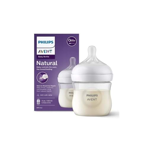 PHILIPS AVENT NATURAL RESPONSE DOĞAL TEPKİLİ PP BİBERON 125 ML (0+ AY / SCY 900/01)