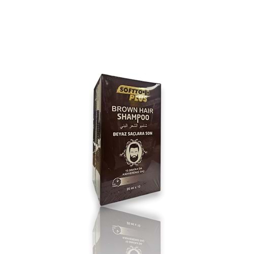 SOFTTOPLUS KAHVERENGİ ŞAMPUAN ( 25 ML X 10 ADET )