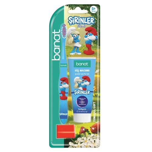 BANAT ÇOCUK ŞİRİNLER COFRE ( DİŞ MACUNU + DİŞ FIRÇASI / 5+ YAŞ )