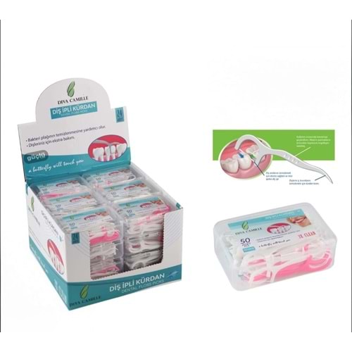 DIVA CAMILLE DİŞ İPİ KÜRDANLI ( 50 ADET )