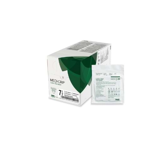 MEDI-GRIP PUDRASIZ LATEKS CERRAHİ STERİL ELDİVEN ( 7.1/2 / 1 ÇİFT / TEK KULLANIMLIK )
