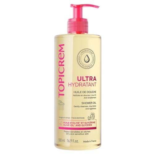 TOPICREM ULTRA HYDRATANT SHOWER OIL 500 ML ( DUŞ YAĞI / YÜZ VE VÜCUT İÇİN )