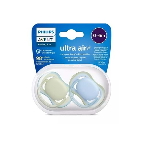 PHILIPS AVENT ULTRA AIR EMZİK 2 Lİ (0-6 AY / UNISEX / SCF 085/21)