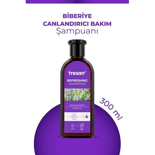 TRESAN CANLANDIRICI ŞAMPUAN 300 ML ( YAĞLI SAÇLAR / BİBERİYE )