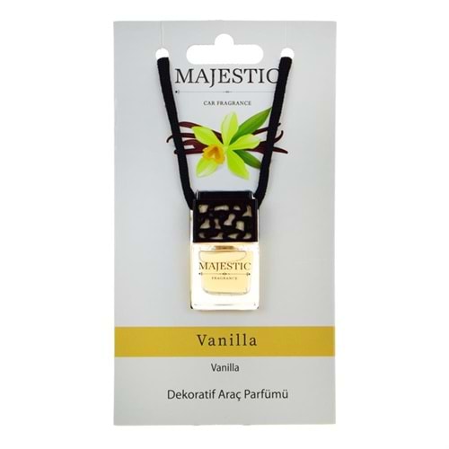 MAJESTIC DEKORATİF ARAÇ PARFÜMÜ 7 ML ( VANİLYA )