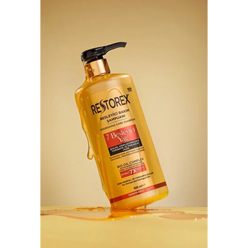 RESTOREX BESLEYİCİ BAKIM ŞAMPUANI (7 BESLEYİCİ YAĞ) 900 ML